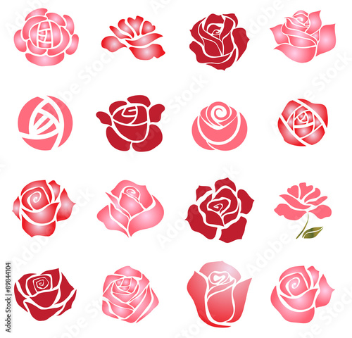 Roses design elements 