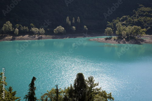 Obraz na płótnie lago di tenno w salonie