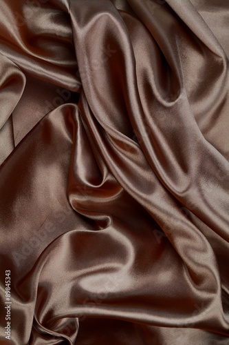 Brown silk texture satin velvet material or elegant wallpaper de