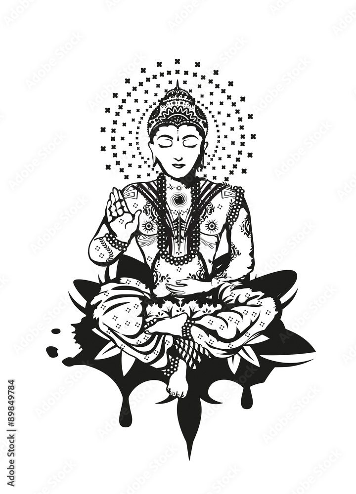 Buddha im Lotussitz Buddha im Lotussitz