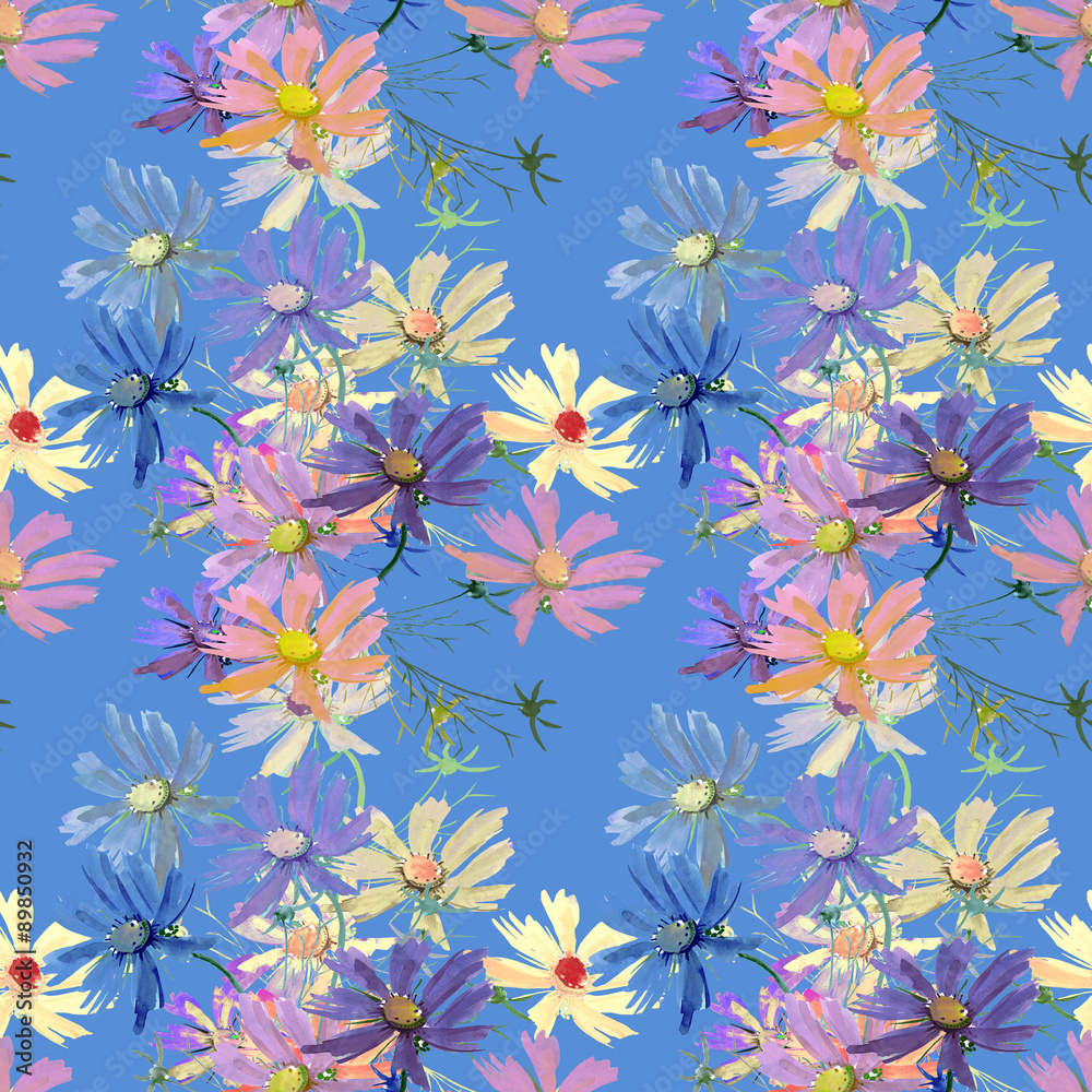Flowers seamless pattern 