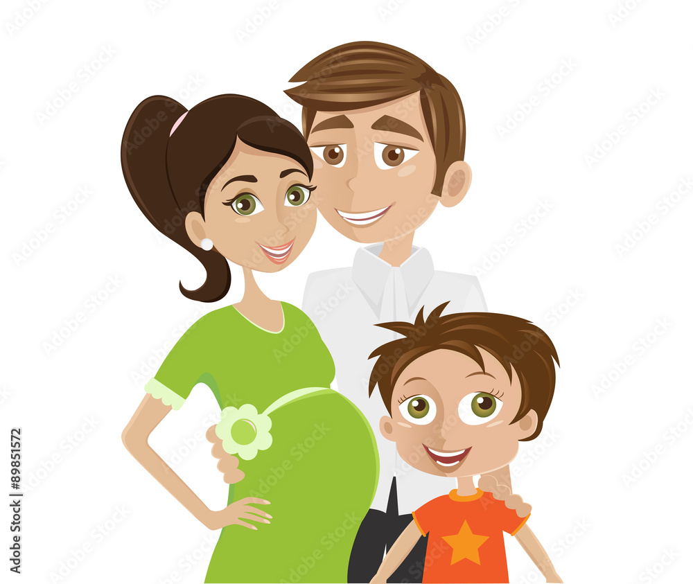 Fototapeta premium Little family expecting new baby