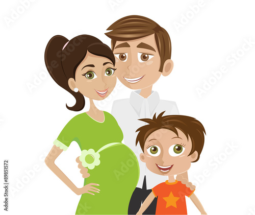 Little family expecting new baby