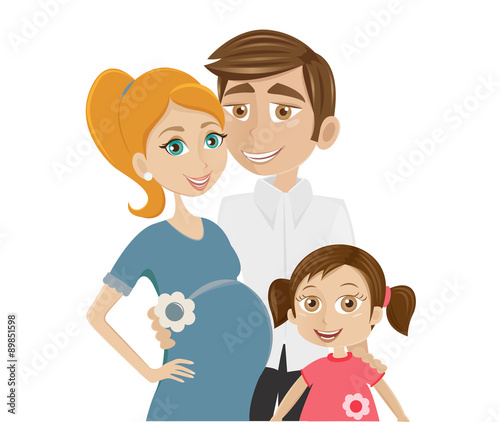 Little family expecting new baby