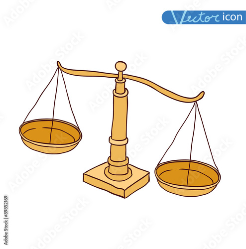  scales icon. vector illustration.