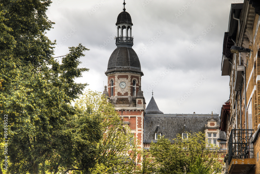 Historical building in the town of Berchem in Antwerp, Belgium