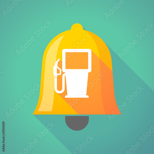 Bell icon with a gas station
