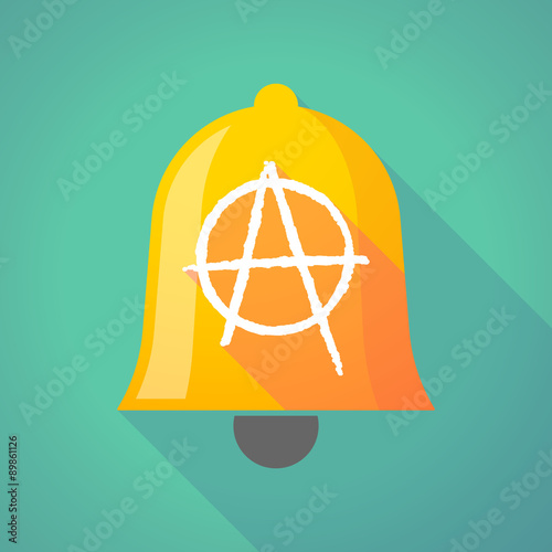 Bell icon with an anarchy sign
