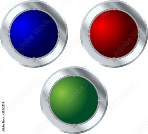 Glass metal buttons vector pack Free Download Glass metal buttons vector pack - GFXLoad