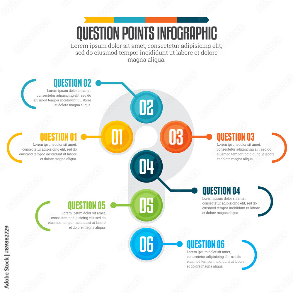 Question Points Infographic Question Points Infographic