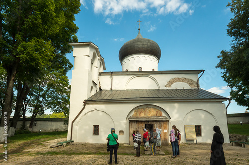 Pskov. Russia. Mirozhsky Monastery, the Transfiguration Cathedral, XII century