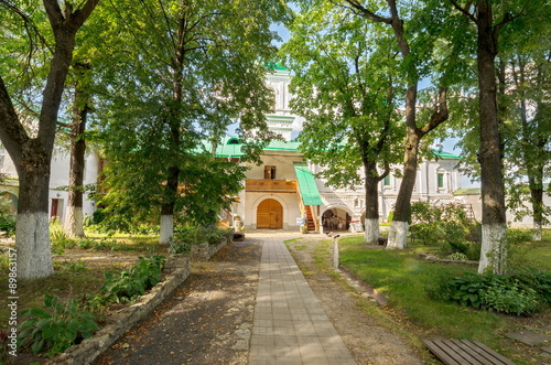 Pskov, Russia. View of the monastery building and church Stephan Mirozhsky monastery, XVI century © vserg48