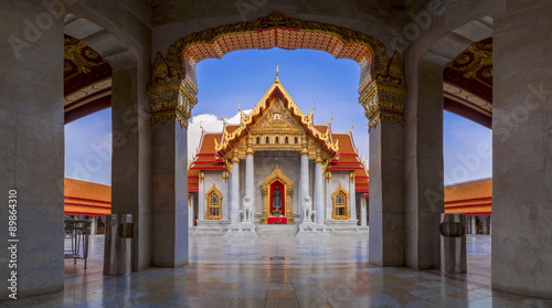 Wat Benchamabophit or Wat Ben in short is a marble temple in Bangkok © funfunphoto