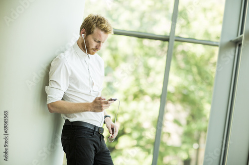 Young man with mobile phone