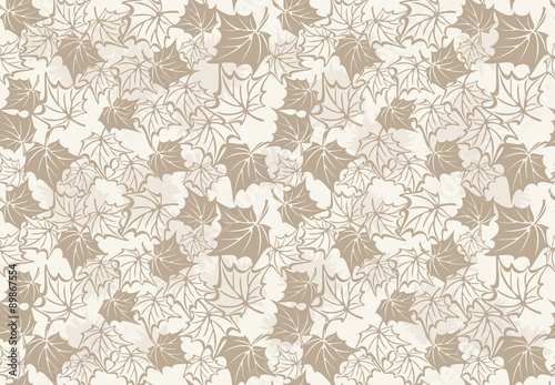 Autumn seamless pattern with leaves of maple © antuanetto