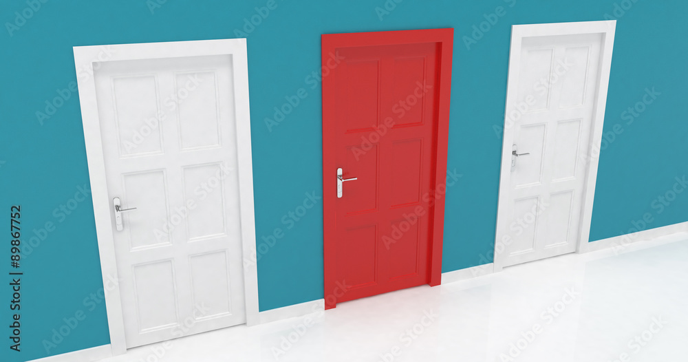 3d door render vote concept 3d door render vote concept