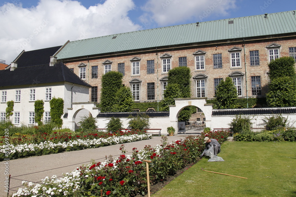 Jardin du Château de Christiansborg à Copenhague, Danemark