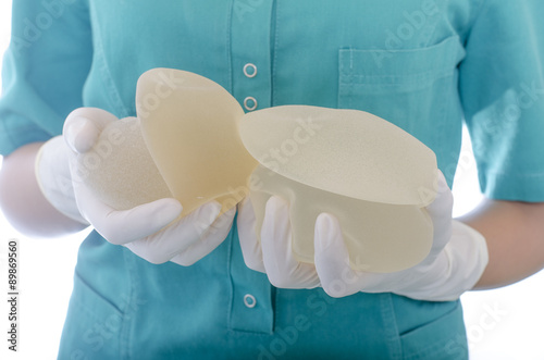 Silicone breast implant