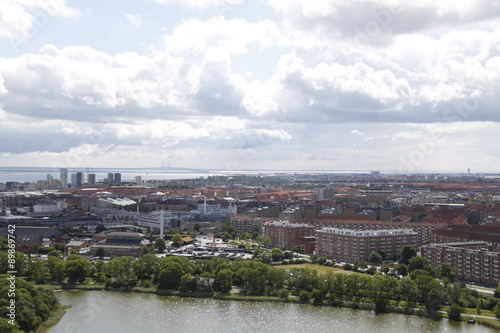 Panorama de Copenhague, Danemark 