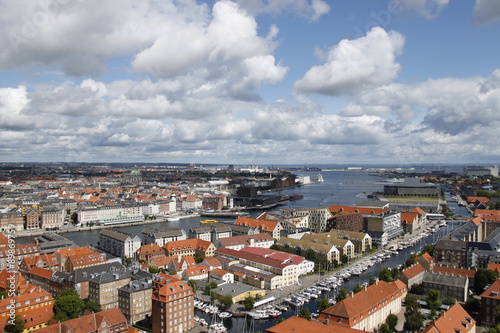 Panorama de Copenhague, Danemark 