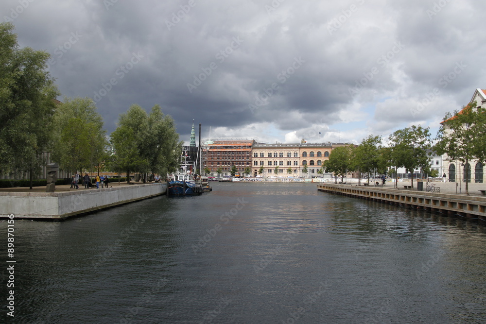 Canal à Copenhague, Danemark