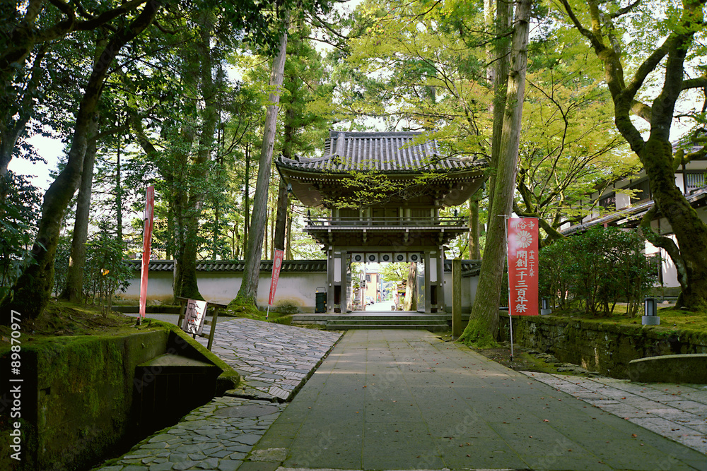 Fototapeta premium 名勝那谷寺の夏模様