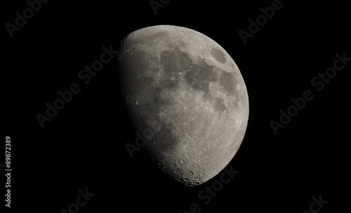 Gibbous moon photo