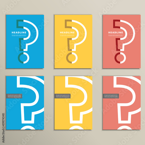 Flat vector question mark with a light bulb