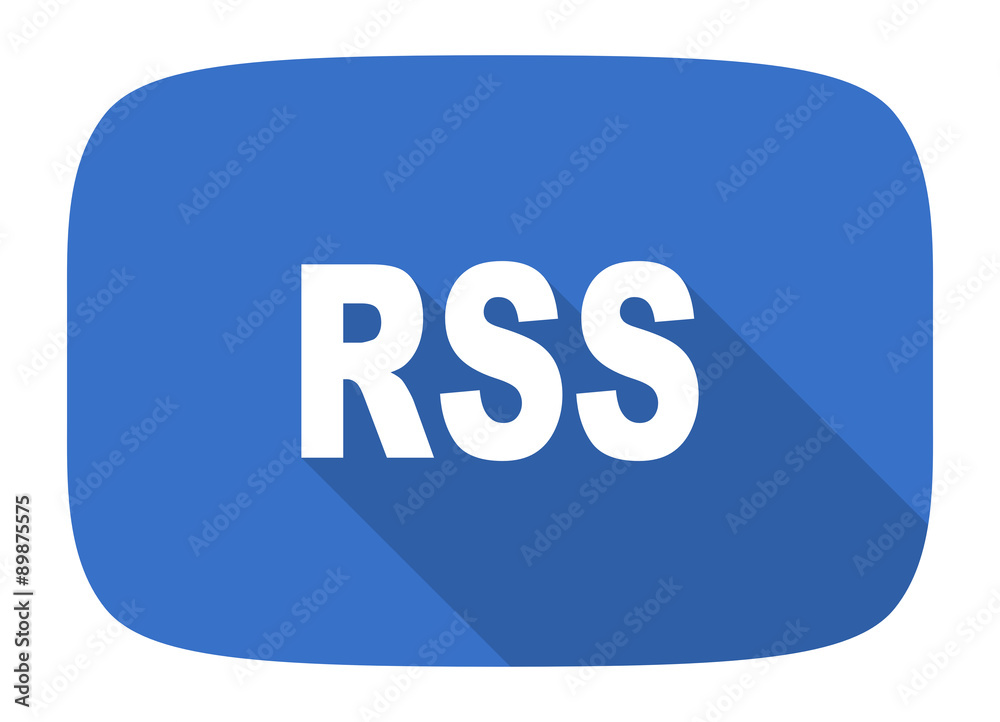 rss flat design modern icon rss flat design modern icon