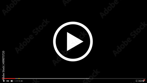 Vector modern video player background.