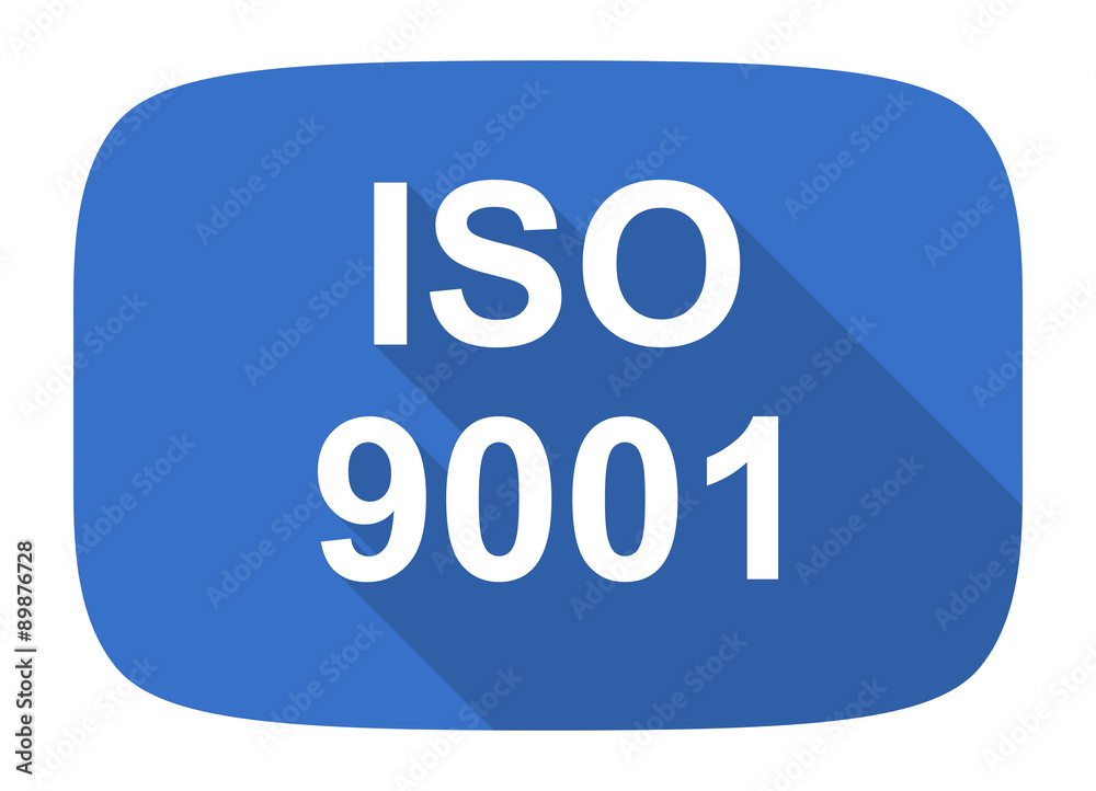 iso 9001 flat design modern icon iso 9001 flat design modern icon