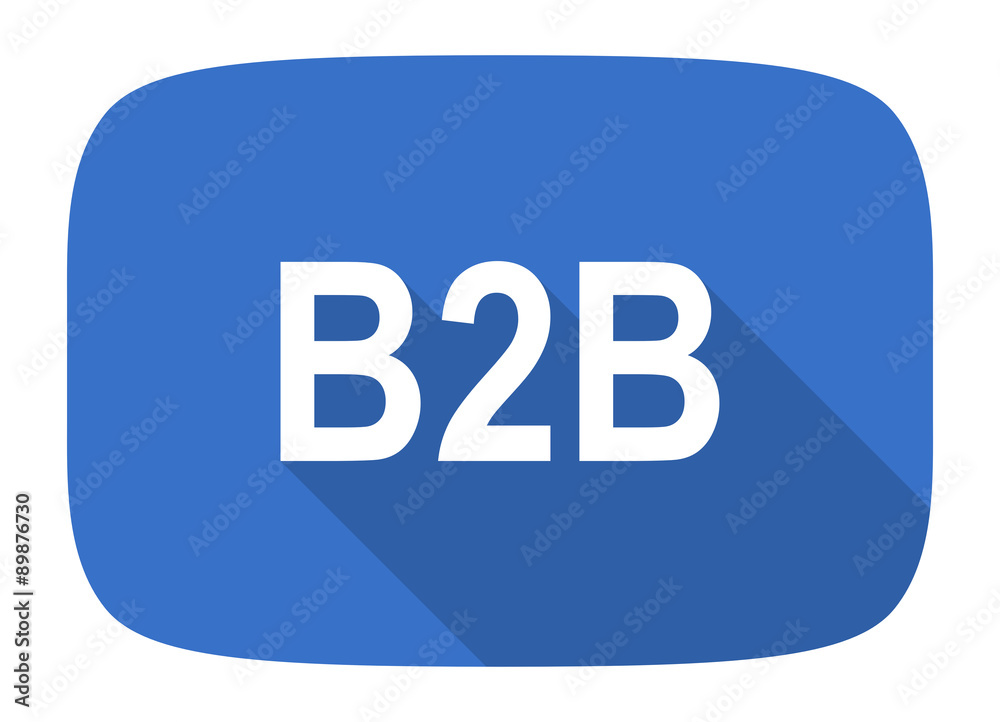b2b flat design modern icon b2b flat design modern icon