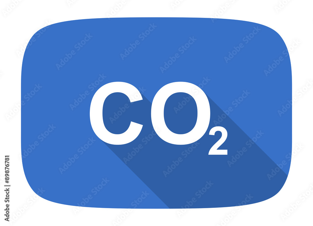 carbon dioxide flat design modern icon carbon dioxide flat design modern icon