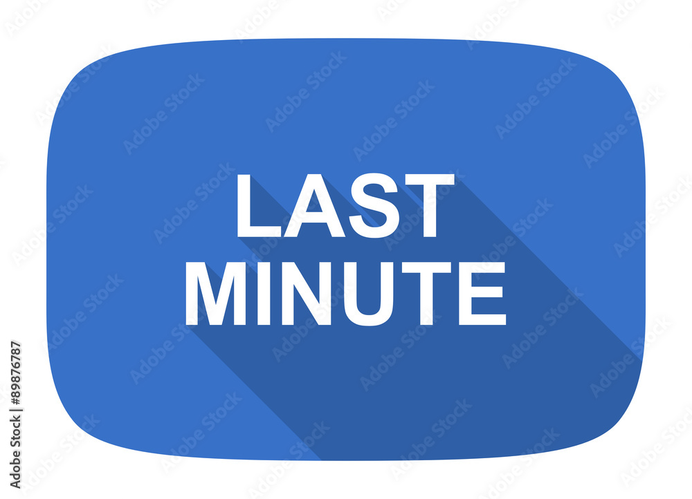 last minute flat design modern icon last minute flat design modern icon