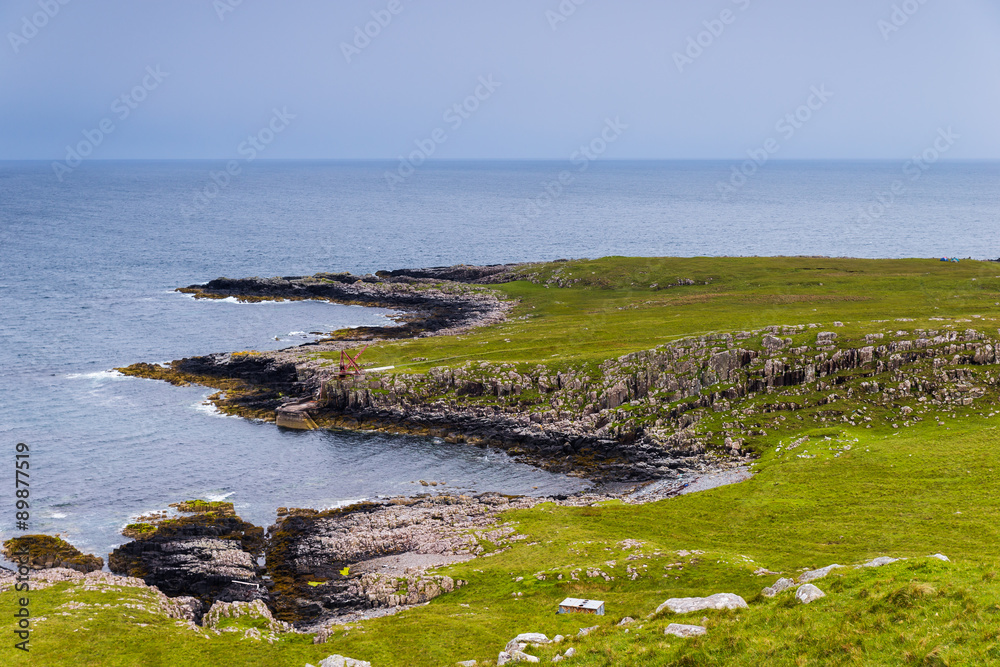Mountains and ocean in Neist Point, isle of Skye, Scotland Mountains and ocean in Neist Point, isle of Skye, Scotland