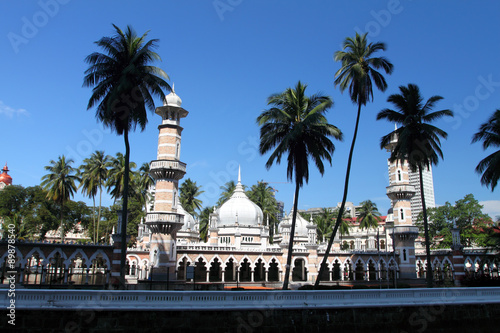 Historic mosque  Masjid Jamek at Kuala Lumpur  Malaysia ..