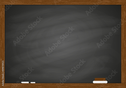 Chalk rubbed out blackboard
