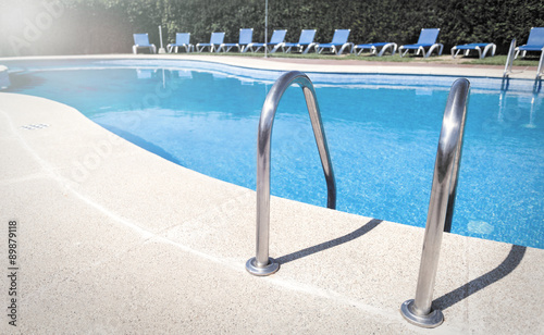Swimming pool with stair