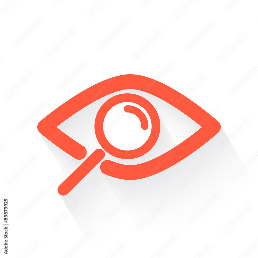 observation in orange with drop shadow on white observation in orange with drop shadow on white