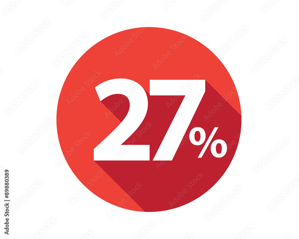 27 percent discount sale red circle 27 percent discount sale red circle