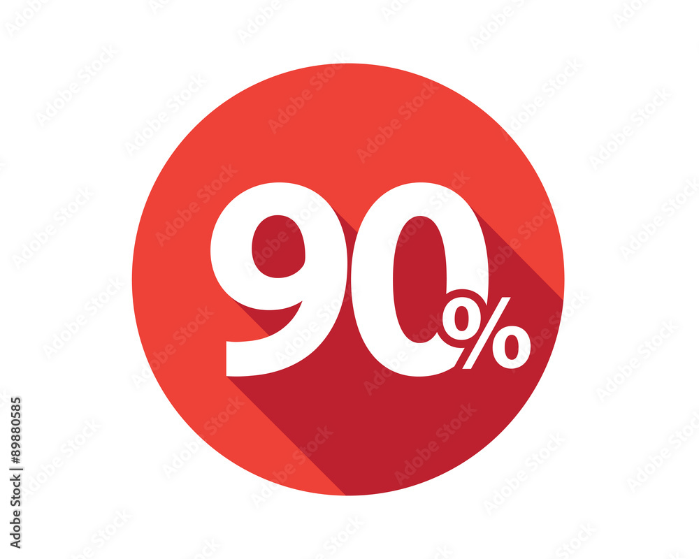90 percent discount sale red circle 90 percent discount sale red circle
