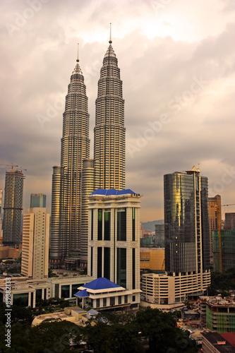 Petronas Twin Towers at Kuala Lumpur, Malaysia. .. #89882138