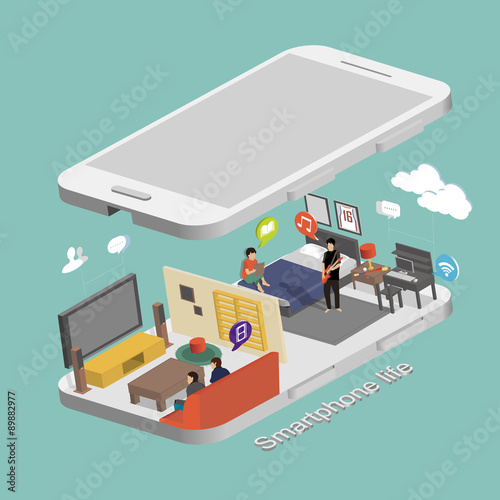 smartphone life concept