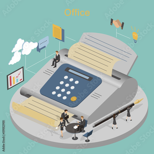 office routine concept