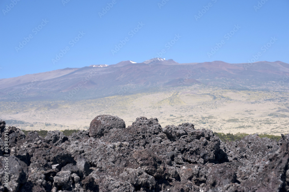 View from the saddle load, Mauna Kea, Hawaii Island-5