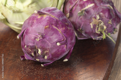 Kohlrabi cabbage photo