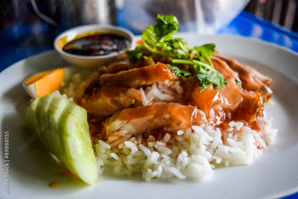 pork fried with rice pork fried with rice