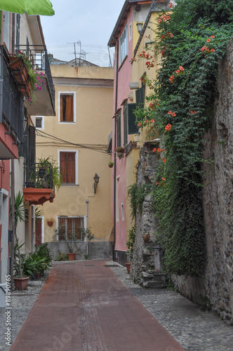 View of Toirano old town