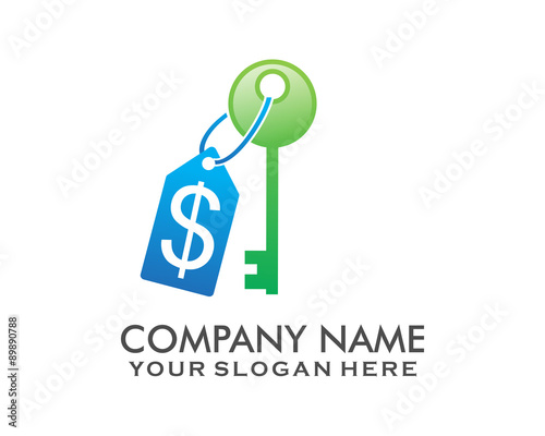Key labeled dollar