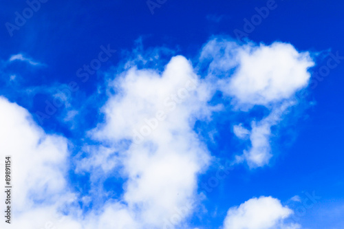 Fototapeta Naklejka Na Ścianę i Meble -  Cloud on the blue sky texture background.
